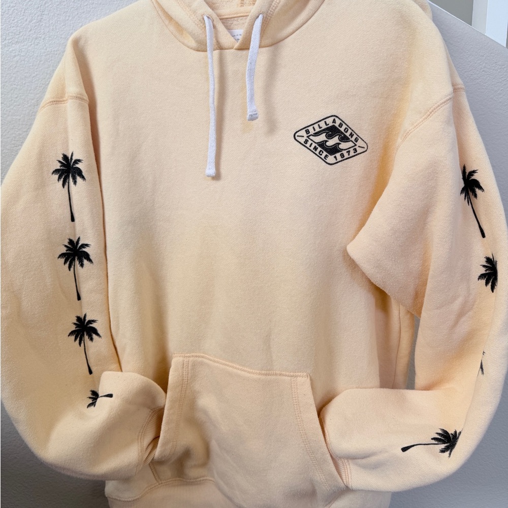 Billabong Soft Hoodie with Palm Tree Accents